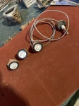 Sunpro 1/2" Mechanical Mini Triple Gauge Kit White Black Bezel New CP8093. Fixed Price $60.00.