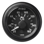 Vdo A2C59512334 Marine 52MM Viewline Pyrometer 1650F Black Dial. Fixed Price $60.93.