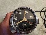 Vintage Stewart Warner 5000 Rpm Tachometer. Fixed Price $175.00.