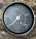 Porsche 912 Metric Speedometer 200 Kmh 90274110202 1965 Date Stamp. Fixed Price $575.00.