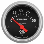 Autometer Sport-comp Electronic Oil Pressure Gauge 0-100 Psi 52MM. Fixed Price $168.10.