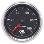 Autometer Gs Series 2-1/16IN Oil Pressure Gauge 100PSI Electric Full Sweep. Fixed Price $304.25.