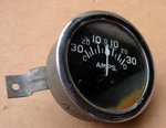 Vintage Large Stewart Working 30 Ampere Gauge Curved Lens D690B 1949. Fixed Price $189.95.