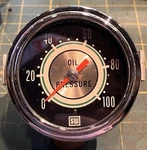 1967-1969 Yenko Camaro Stewart Warner 2-5/8 Green Line Oil Presssure Gauge 691L. Fixed Price $210.00.