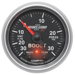Autometer 3677 Sport-comp Ii Vacuum/boost W/peak & Warn 30' HG/30PSI 2-1/16". Fixed Price $323.92.