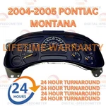 2004-2005 Pontiac Montana Speedometer Repair Service, Cluster, Lifetime Warranty. Fixed Price $85.67.