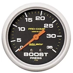 Autometer 5404 Pro-comp 2-5/8" Liquid Filled Boost Gauge 0-35 Psi Mechanical. Fixed Price $112.99.