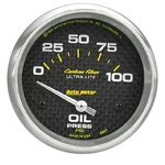 Auto Meter 4827 Gauge Oil Pressure 5/8" 100PSI Electric Carbon Fiber. Fixed Price $158.61.