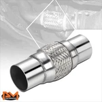 Universal 8" Length 2.5" Od Double Braid Stainless Steel Flex Tube Exhaust Pipe. Fixed Price $16.35.
