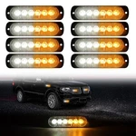 Dibms Led Emergency Strobe Lights, 8X Amber White 6 Warning Emerge.... Fixed Price $39.50.