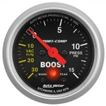 Autometer 3376 2-1/16 In. Boost/vacuum Gauge, W/ Peak And Warn, 30 HG/15 Psi,. Fixed Price $294.30.