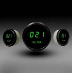 Intellitronix Green Led Oil Temp Gauge - Black Faceplate With Bezel. Fixed Price $93.97.