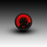 Intellitronix Red Led Analog Fuel Level Gauge - Black Faceplate / Bezel. Fixed Price $98.97.