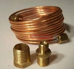 Oil Pressure Line Gauge Kit Copper 1/8" Diameter 72" Stewart Warner 82553-F New. Fixed Price $10.00.