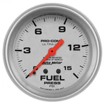 Autometer Ultra-lite 2 5/8INMECHANICAL Fuel Presure Gauge 15PSI. Fixed Price $115.74.