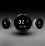 Intellitronix White Led Oil Temp Gauge - Black Faceplate With Bezel. Fixed Price $93.97.