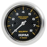 Autometer For Marine Carbon Fiber 3-3/8IN 8K Rpm Tachometer. Fixed Price $247.68.