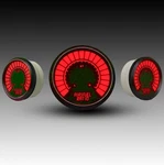 Intellitronix Red Led Bargraph Air-fuel Gauge Black Faceplate With Bezel. Fixed Price $98.97.