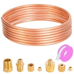 Mechanical Oil Pressure Gauge 72IN Inch Copper Line Tubing Install Kit W/fitting. Fixed Price $15.49.
