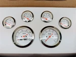 Universal Classic 6PC Gauge Set Chrome Speedometer Hot Street Rod Vintage Gm. Fixed Price $303.43.