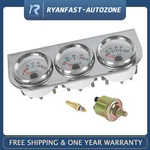 Chrome Volt Water Oil Pressure Triple 3 Set Kit Universal 2'' 52MM. Fixed Price $28.99.