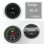 Ultra-thin Vacuum Digital -30IN/HG-35PSI Turbo Boost GAUGE12V-24V Cd. Fixed Price $31.99.