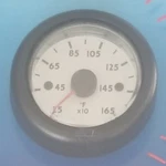 Vdo 3101156 Ocean Line Pyrometer Egt Gauge 250-1650 F, White Face, Black Bezel. Fixed Price $130.00.