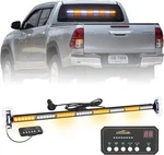 Xridonsen 35 Inch Traffic Advisor Bar 48 Led Strobe Lights White/amber. Fixed Price $101.11.