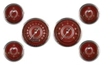 Classic Instruments Speedster Series 6 Gauge Set Glass Red Steelie V8RS01SHC. Fixed Price $951.95.