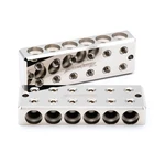Pair Ill Customz 6 In Out 1/0 Awg Gauge Power And Ground Distribution Blocks. Fixed Price $49.99.