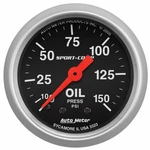 Autometer Sport Comp Oil Pressure Gauge Mechanical 52MM 0-150 Psi. Fixed Price $142.18.