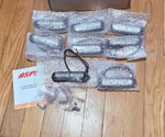Aspl 8PCS Ultra Slim 12-LED Surface Or Grill Mount Amber / White Strobe Lights.. Fixed Price $55.00.