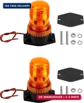 Qwork Amber Led Strobe Lights, Warning Emergency Flashing Beacon For Truc. Fixed Price $23.71.