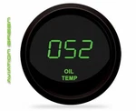 Intellitronix M9108G Led Digital Oil Temp Gauge 2-1/16" To 250 Black Green. Fixed Price $74.01.