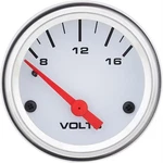 Speedway Electric Voltmeter Gauge, 2-1/16 Inch, White. Fixed Price $50.99.