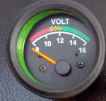 New Voltmeter, Gauge Vdo Type, 2-1/16"/52MM, 12V System, W/wire Harness. Fixed Price $14.39.