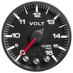 Autometer Gauge Voltmeter 2-1/16IN. 16V Stepper Motor W/peak & Warn Blk/blk. Fixed Price $255.33.