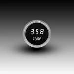 Intellitronix White Led Oil Temp Gauge - Black Faceplate With Chrome Bezel. Fixed Price $104.97.