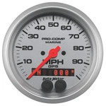 Autometer 200636-33 Gauge Speedometer 3/8" 100MPH Gps Marine Silver. Fixed Price $395.20.