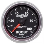 Autometer Sport-comp Ii Mechanical Boost Pressure Gauge 2 1/16 Dia Blk Face 3606. Fixed Price $118.98.