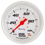 Equus Oil Pressure Gauge 8444; 8000 Series 0-100 Psi 2-5/8 In. Mechanical, White. Fixed Price $42.14.