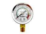 Air Pressure Gauge 1.5" Dial Side Mount 1/8"NPT - To 200 Psi Color Coded. Fixed Price $7.49.