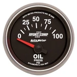 Autometer 3627 Sport-comp Ii Electric Oil Pressure Gauge 1/16" 0-100 Psi. Fixed Price $145.77.