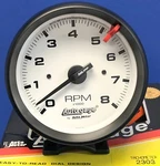 Autogage 2303 Tachometer 8000 Rpm White Pedestal Mount 3/4". Fixed Price $100.97.