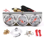 Universal 2" 52MM Chrome Volt Water Oil Pressure Triple 3 Set Kit. Fixed Price $25.89.