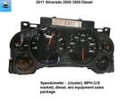 20964175 2011 Chevy Silverado 2500 3500 Diesel Speedometer Instrument Cluster. Fixed Price $129.00.