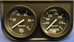 Meter Autogage 2392 Black Two Gauge 2" Consol, Oil Pressure Water Temp. Fixed Price $79.00.