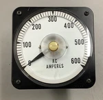 Arga Controls 25-064 Ammeter 0-600 Amperes Panel Gauge (R46). Fixed Price $100.00.