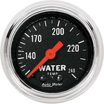 Auto Meter Traditional Chrome 2-1/16" Full Sweep 120 -240 Mechanical Water. Fixed Price $140.99.