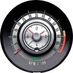 Oer 6000 Red Line Tic-toc Tachometer For 1968 Chevrolet Camaro Models. Fixed Price $369.98.
